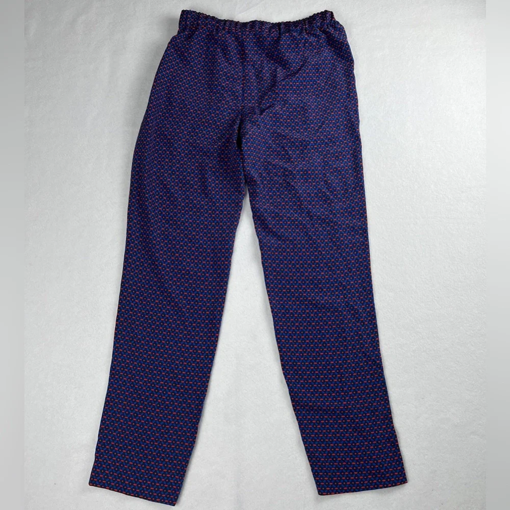 Tory Burch Women's Talia Two-Tone Silk Pull On Trousers‎ Sz Small?